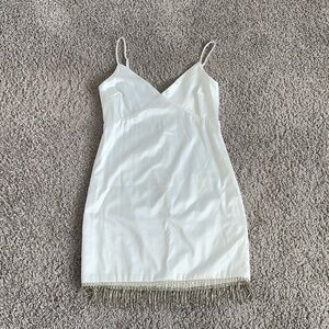 White Satin Dress 🍸